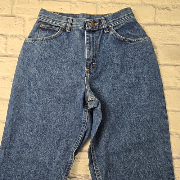 Vintage Gitano Women's Mom Jeans 100% Cotton Dark Wash Preppy Tapered 8 Petite - Picture 3 of 12